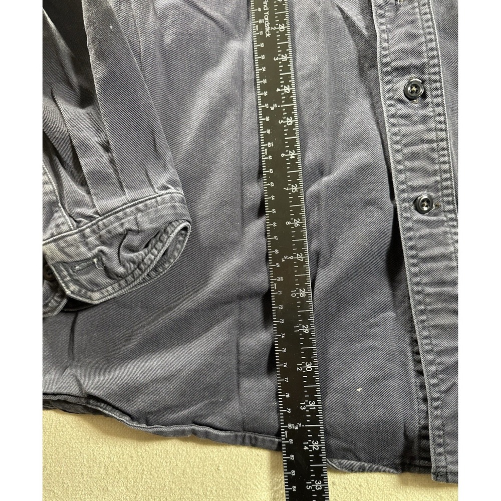 Carhartt FRS160 DNY Navy Flame Resistant Long Sleeve Work Shirt Size 2XL - Picture 11 of 12